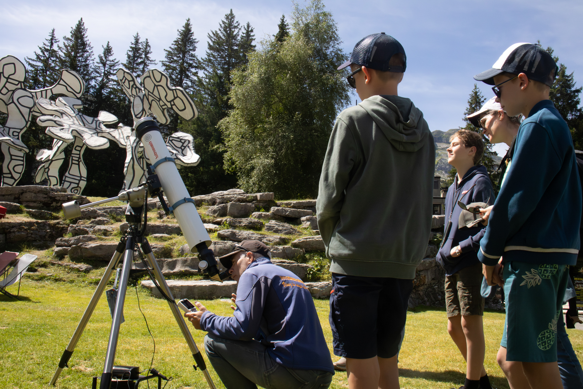 Observation du soleil au télescope