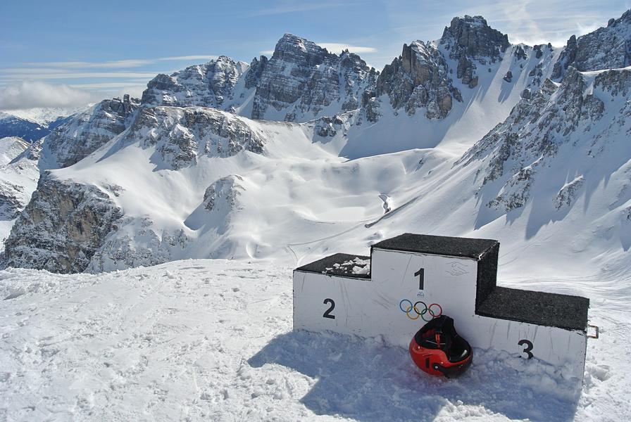 Initiation draisienne sur neige - Le Corbier - Maurienne - Savoie - Alpes