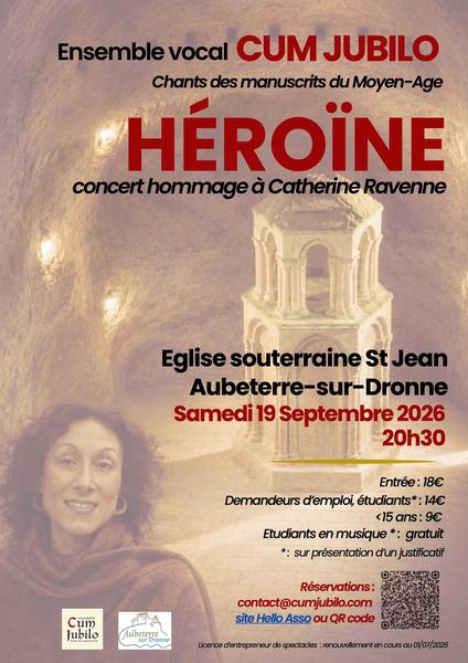 Concert - Héroïne - hommage à Catherine Ravenne