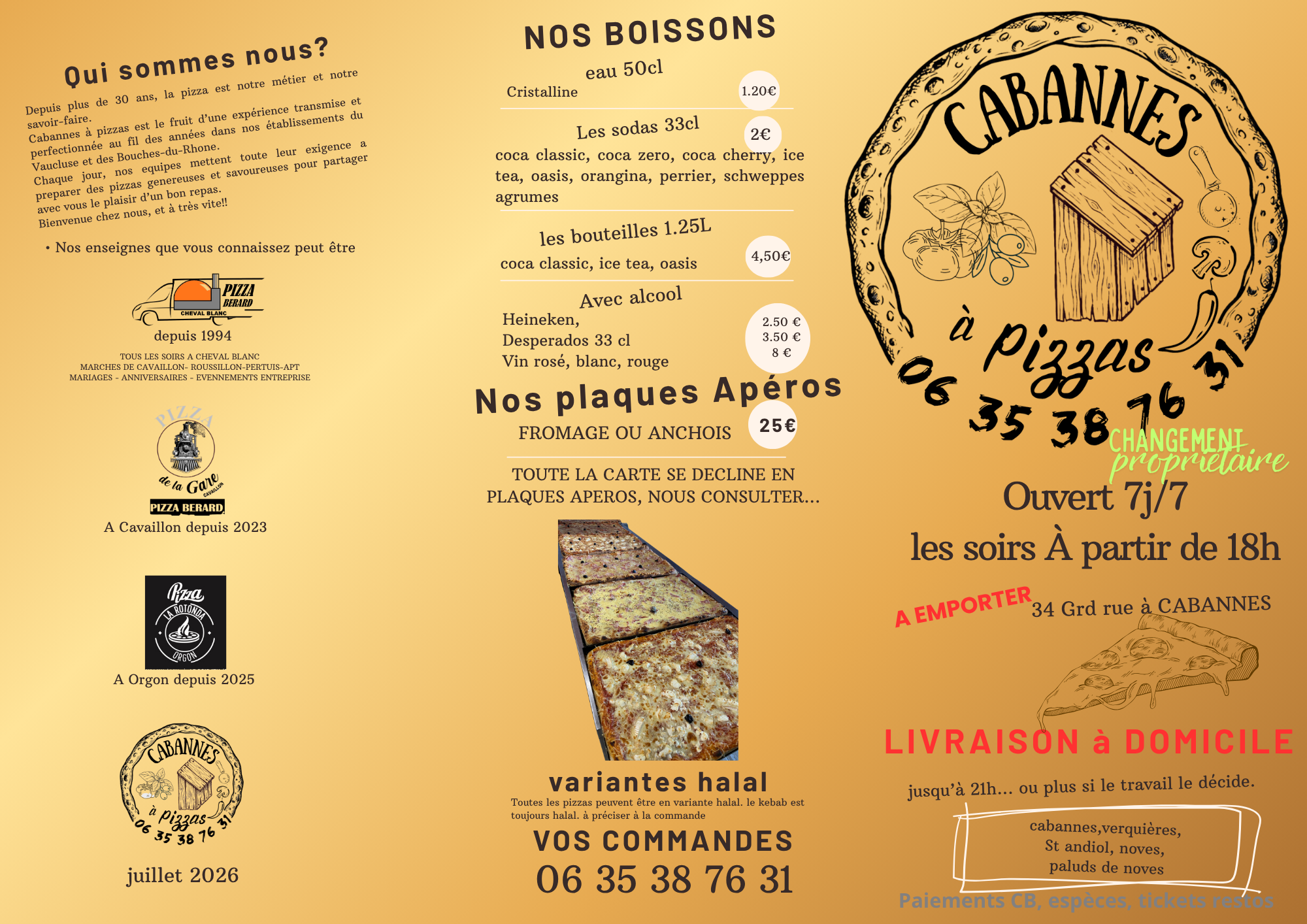 Cabannes à pizzas