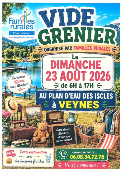 Vide-greniers au Plan d'eau des Iscles
