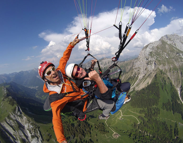 Aeroslide parapente Doussard Sources du lac d'Annecy