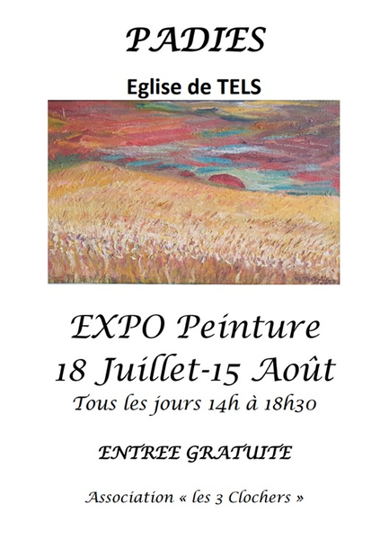 Exposition de peinture - église de Tels