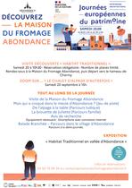 Journées Européennes du Patrimoine - Maison du Fromage Abondance