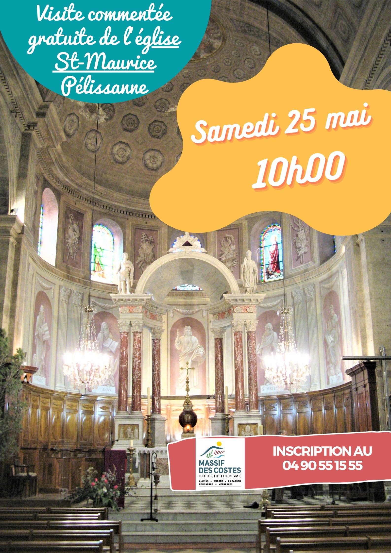 Visite commentée de l'église Saint-Maurice Pélissanne (1/1)