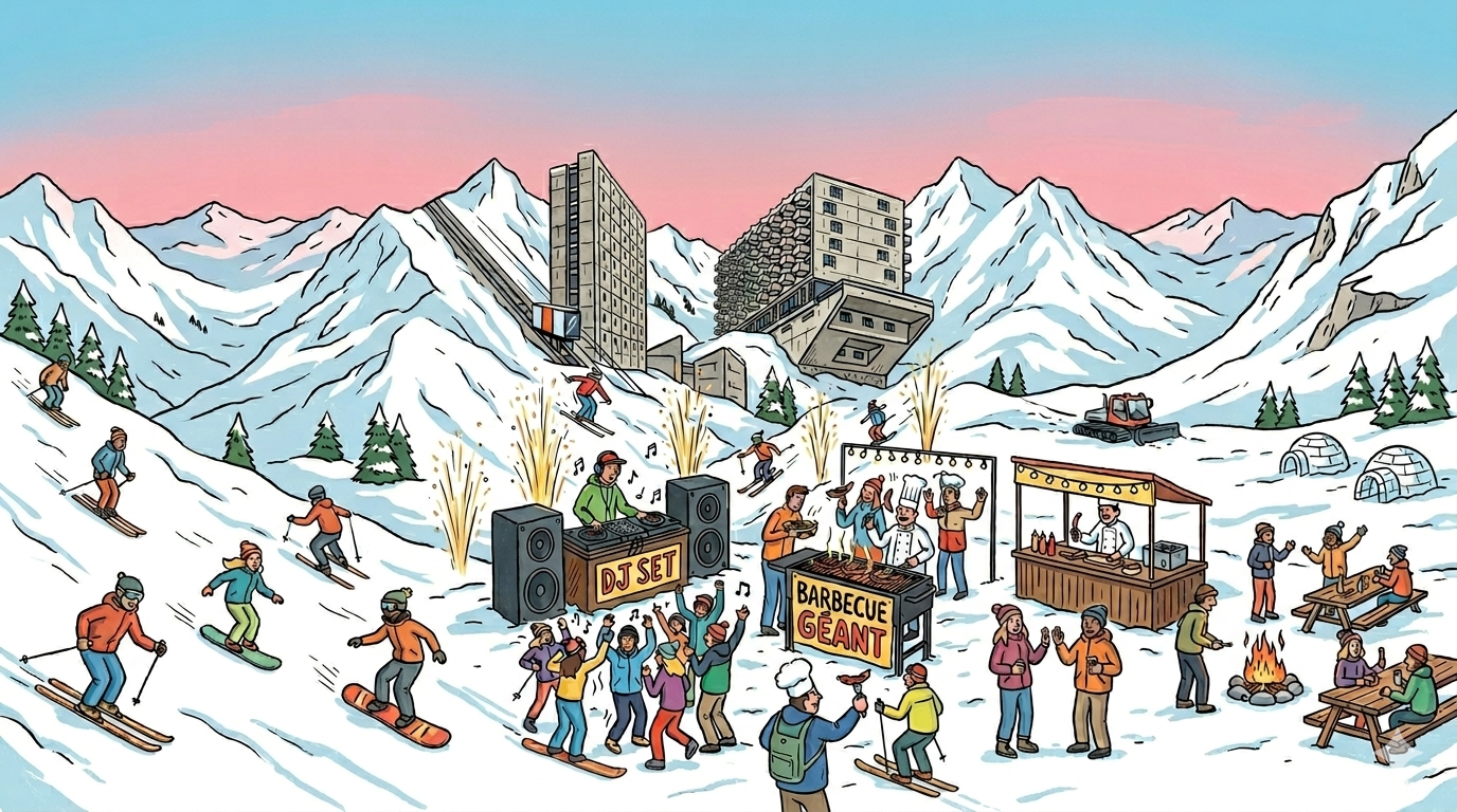 illustratie van de slotavond