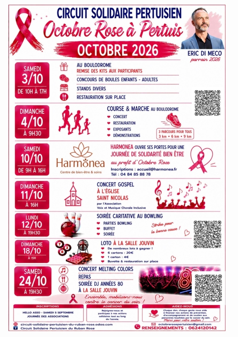 Soirée années 80 Octobre rose