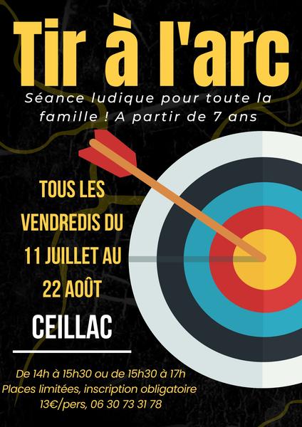 affiche - © comité d'animations de Ceillac Atelier Tir à l'Arc_Ceillac - © comité d'animations de Ceillac