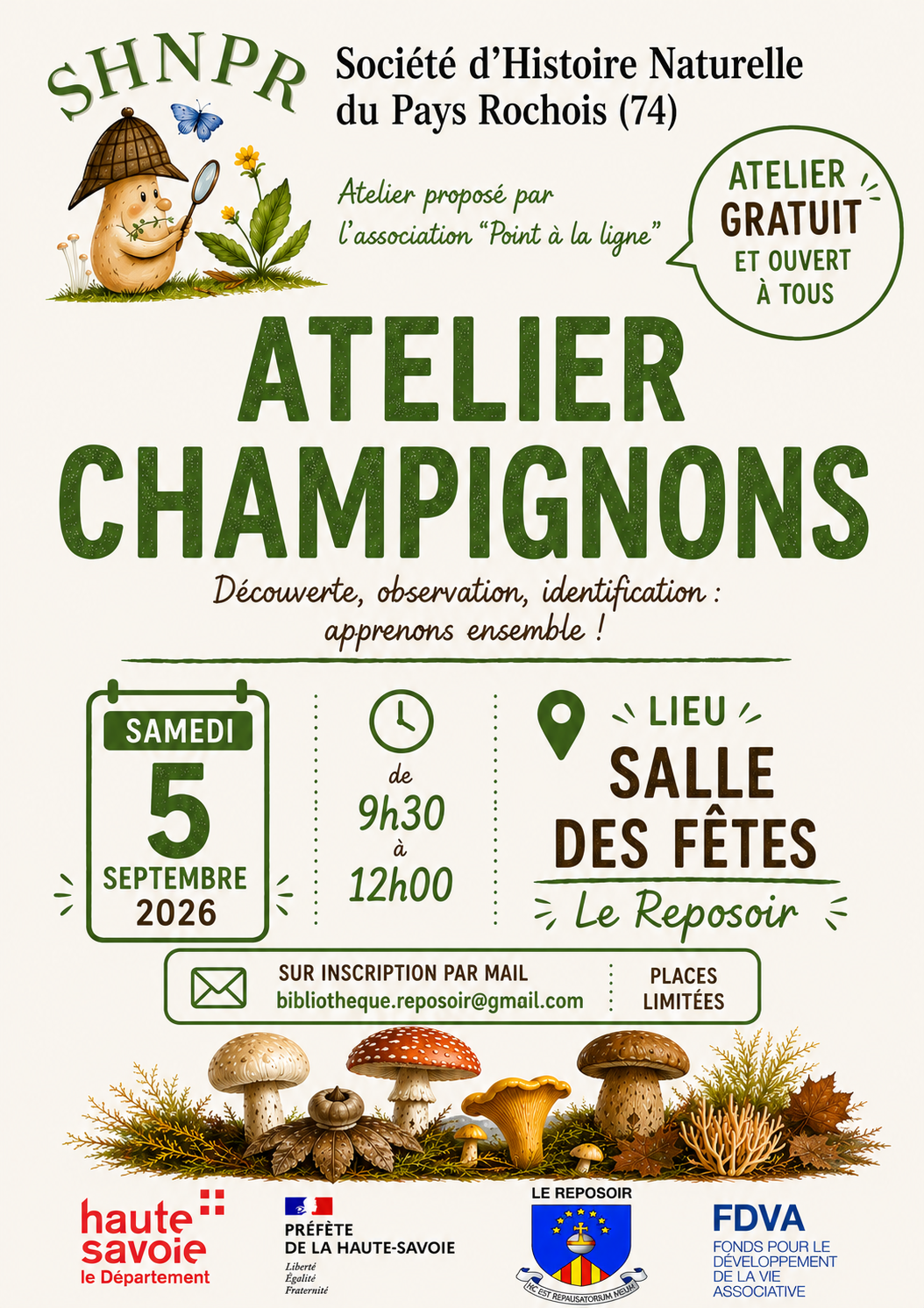 Atelier champignons