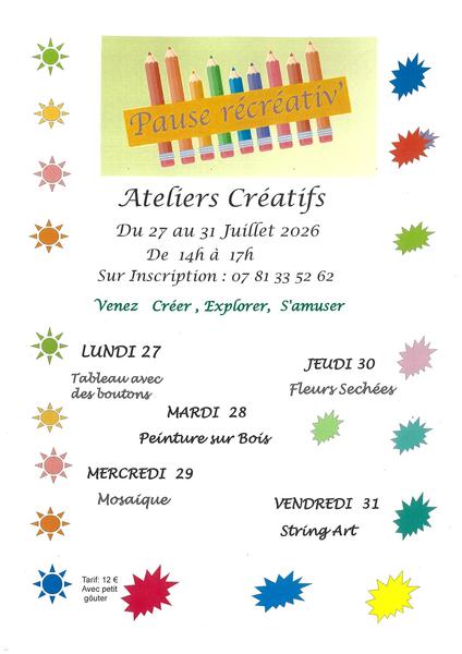 Atelier créatif "string art"