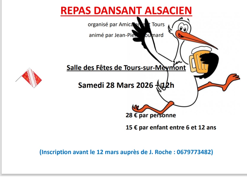 Repas dansant alsacien // Tours-sur-Meymont