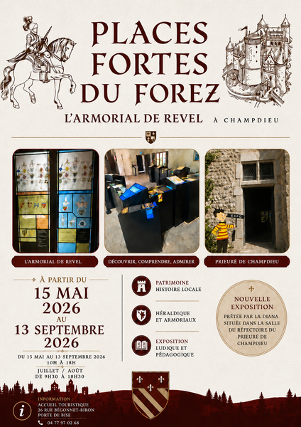 Expo « Places fortes médiévales foréziennes / Armorial de Revel « _Champdieu