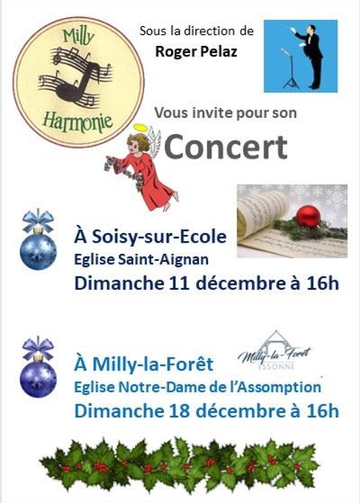 Concert Milly Harmonie à Soisy-sur-Ecole