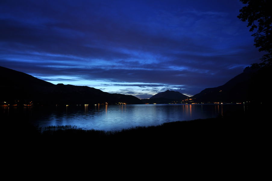 Crépusculaire bout du lac