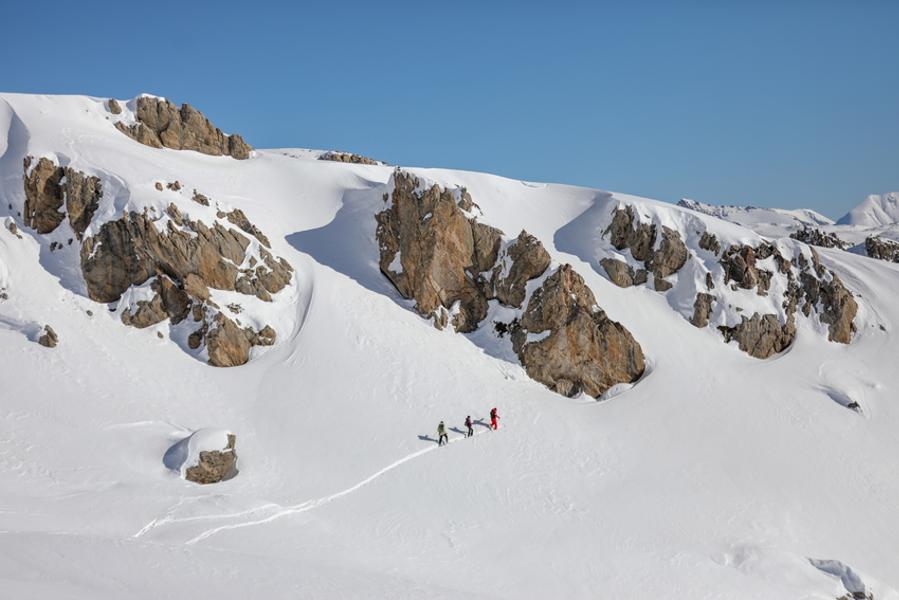Ski randonnée avec l 'ESF_Oz-en-Oisans