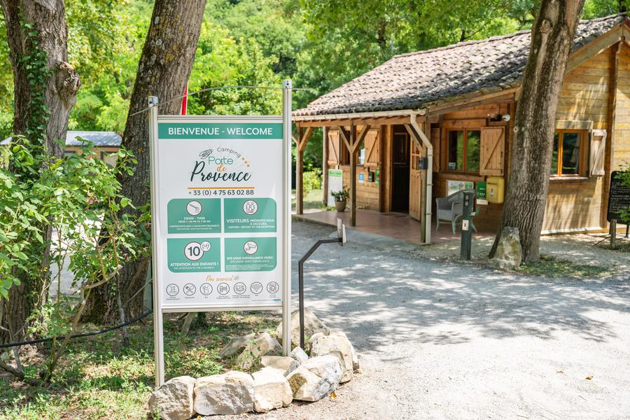 Entrée du camping