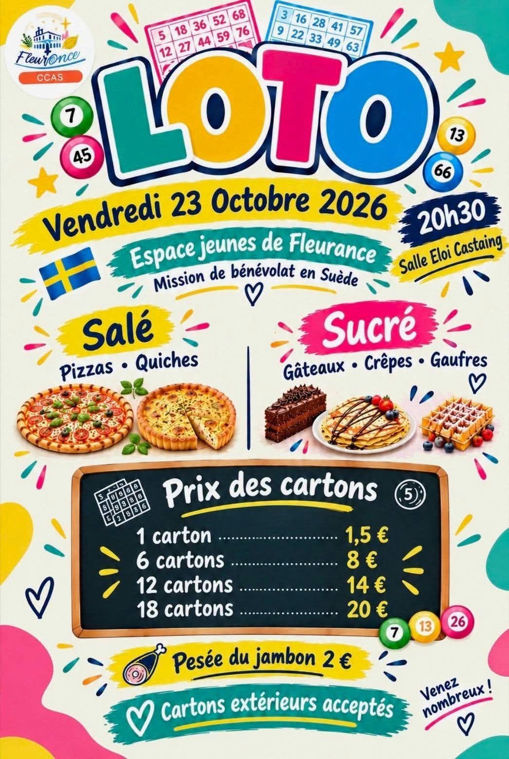 Loto pour l'Espace Jeunes_Fleurance