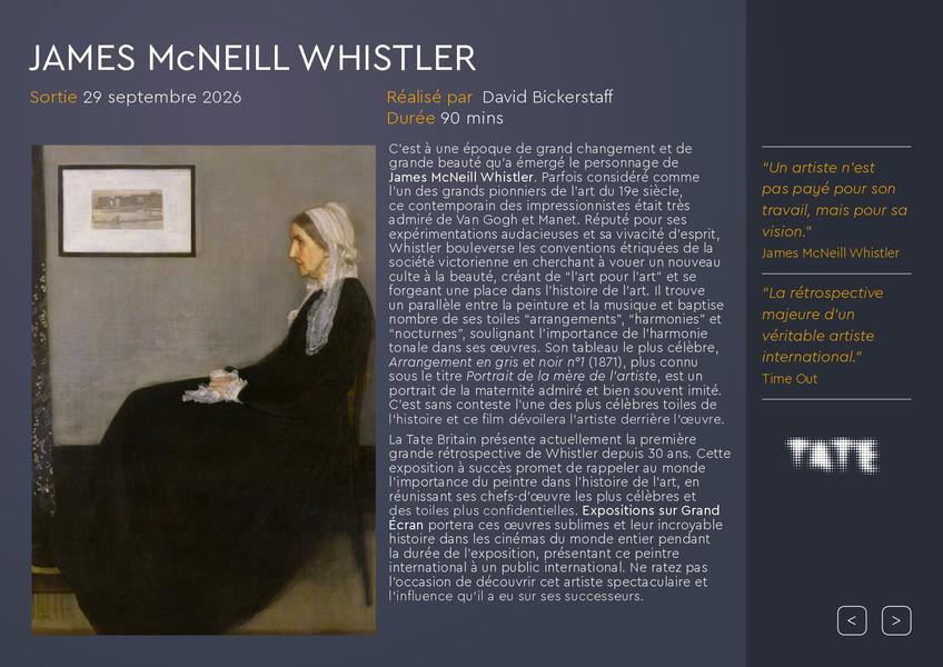 CinéExposition - James McNeill Whistler