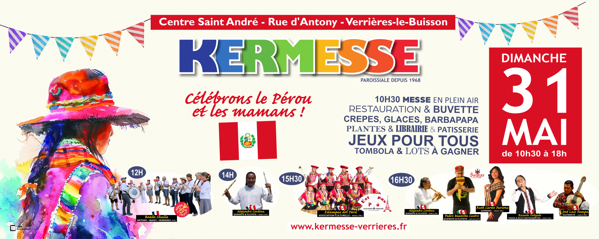 Banner Kermesse 2026 - Cu00e9lu00e9brons le Pu00e9rou