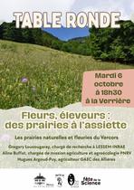 Table-ronde : « Fleurs, éleveurs : des prairies à l’assiette »_Villard-de-Lans