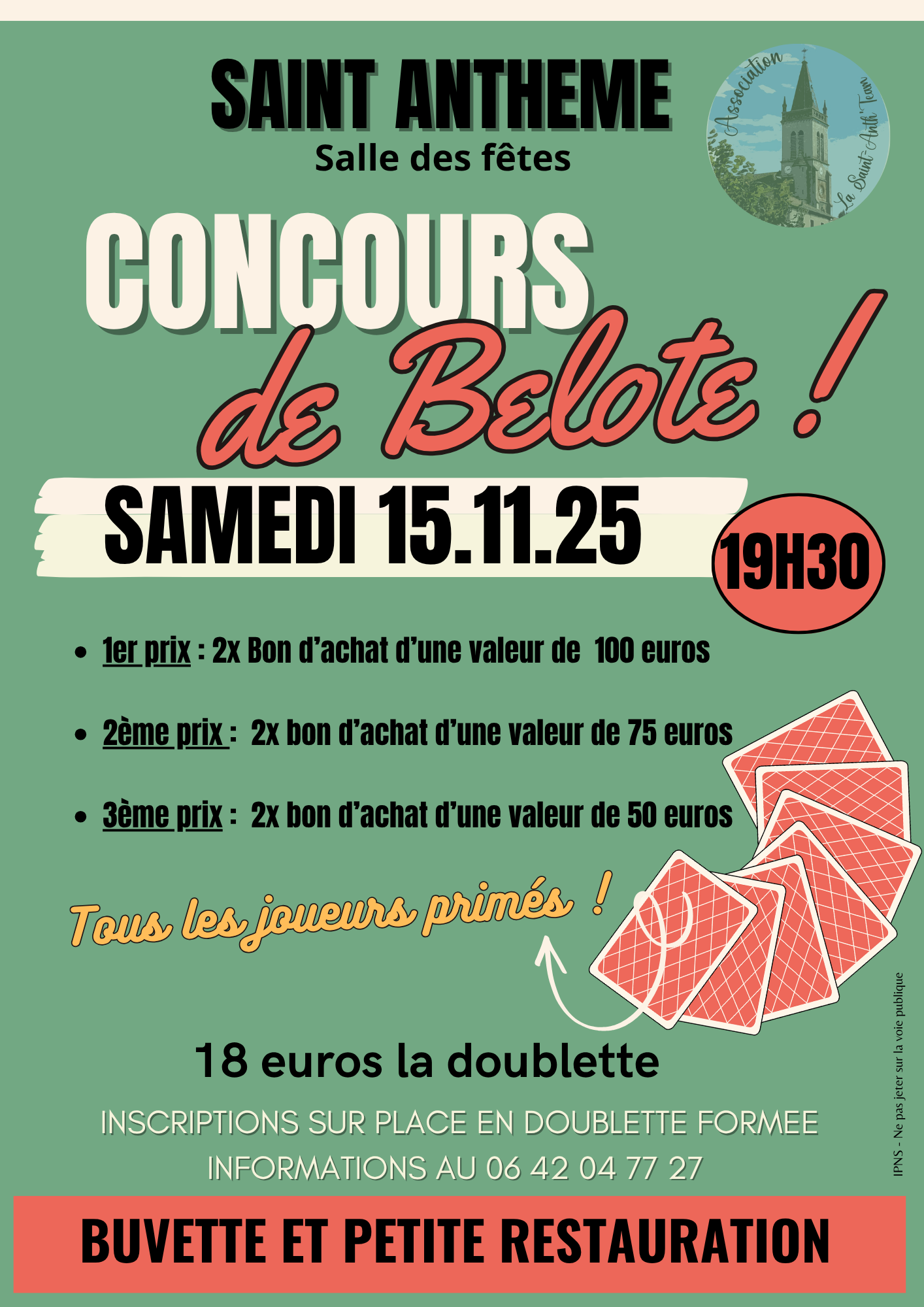 Concours de belote // Saint-Anthème