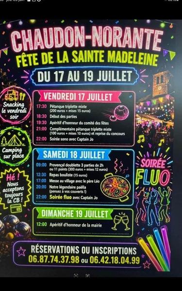 Fête Patronale de la Sainte Madeleine