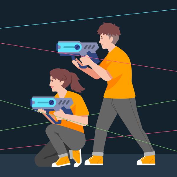Tir pistolet laser à Thollon-les-Mémises