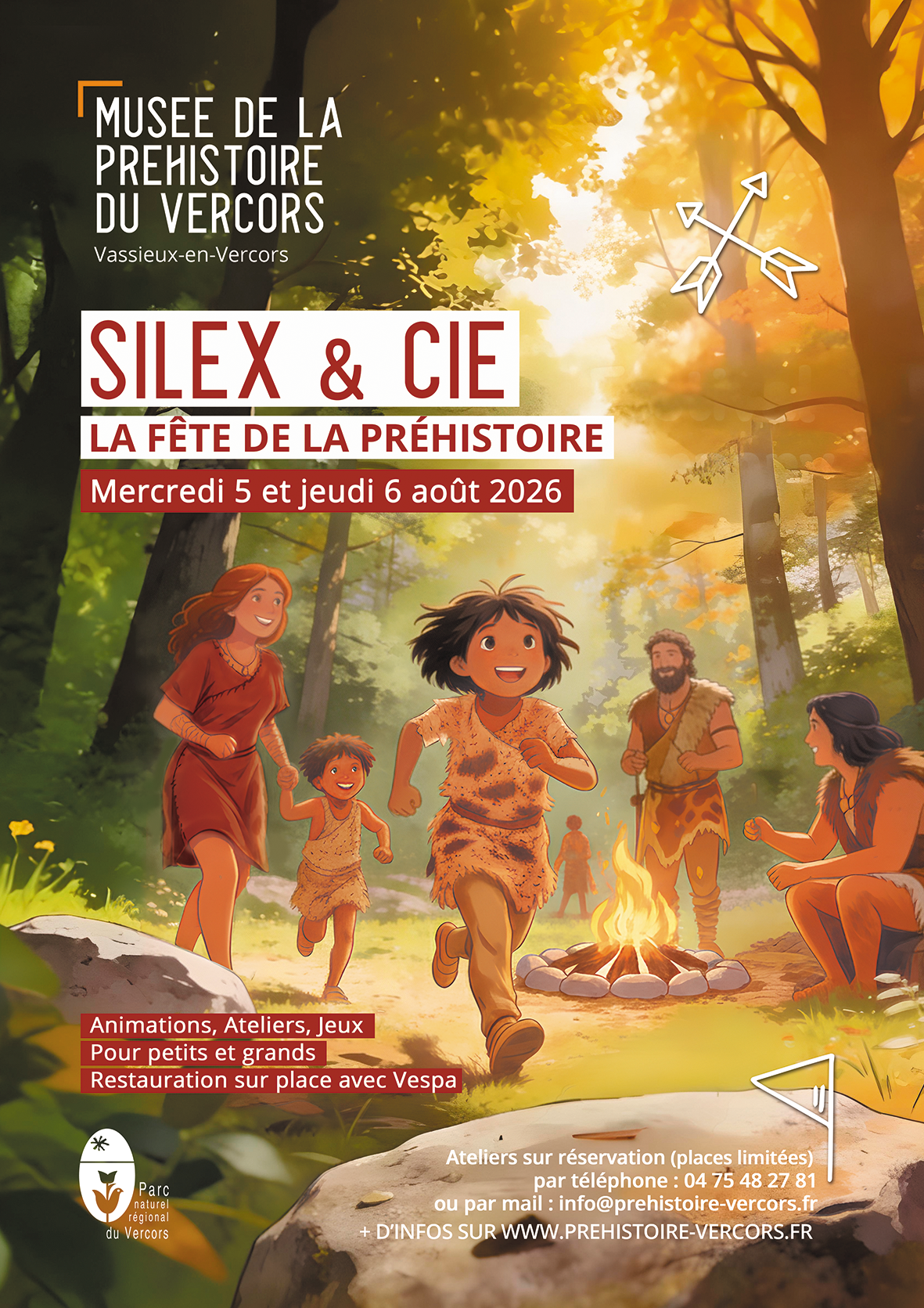 Affiche - Silex et compagnie - Fête de la Préhistoire