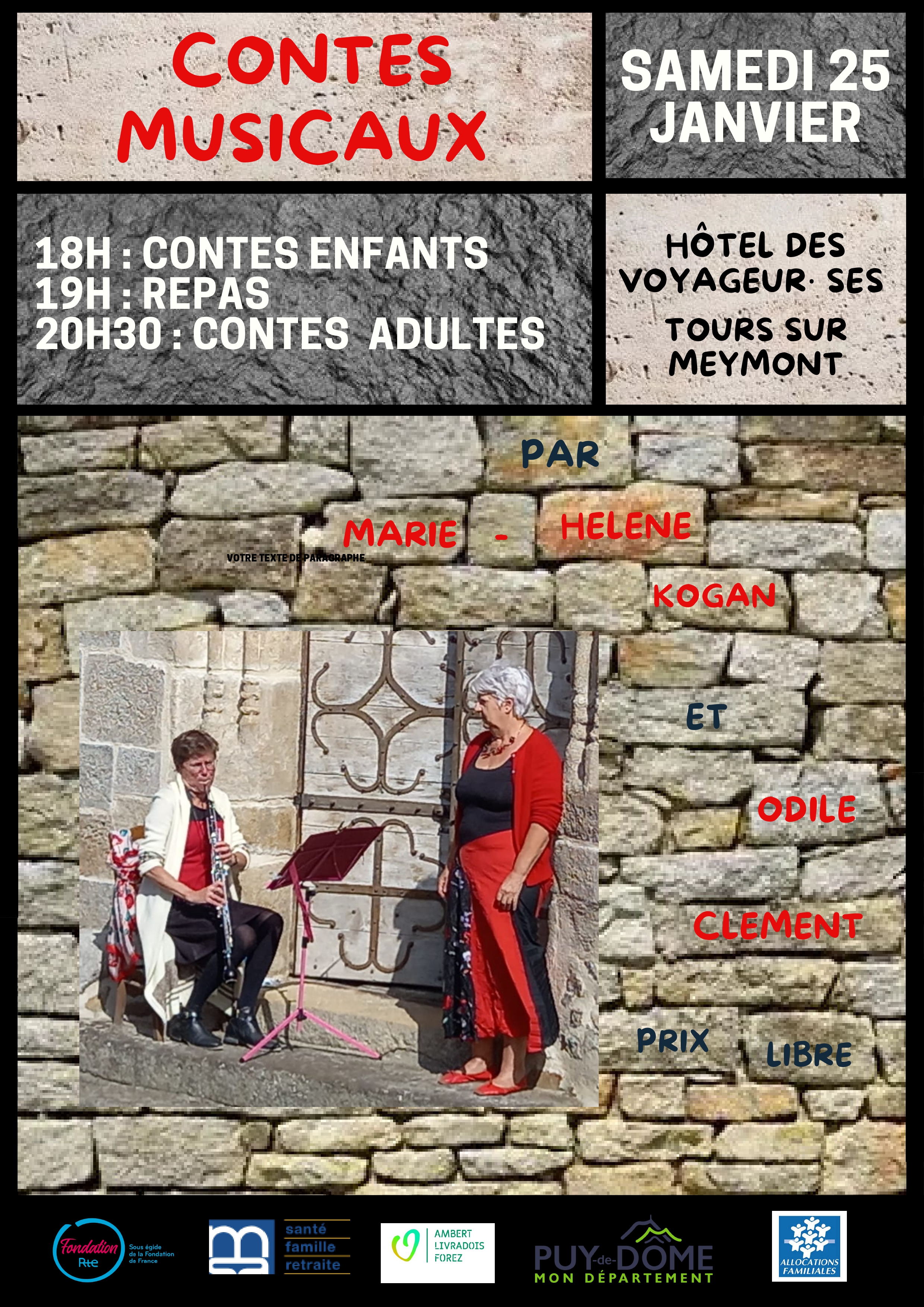 Soirée contes musicaux pour enfants et adultes // Tours-sur-Meymont