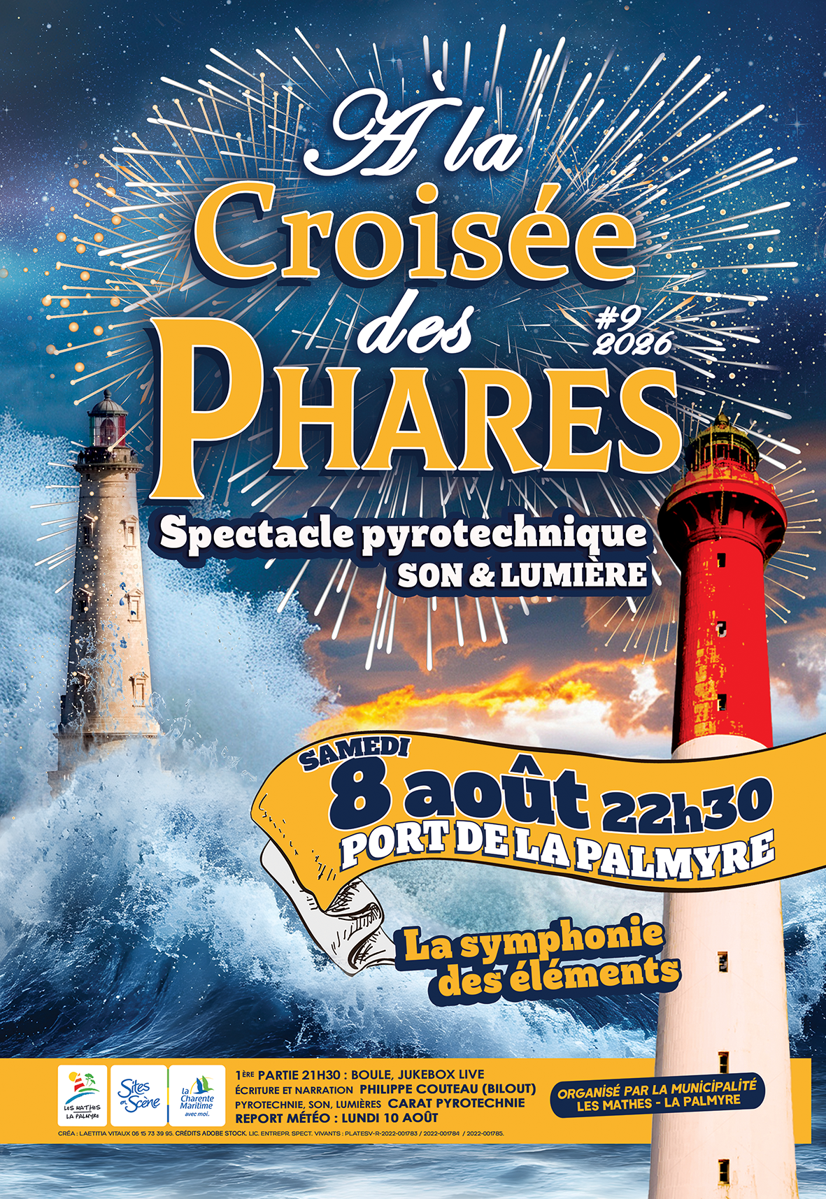 Spectacle pyrotechnique "À la Croisée des Phares" - Sites en Scène