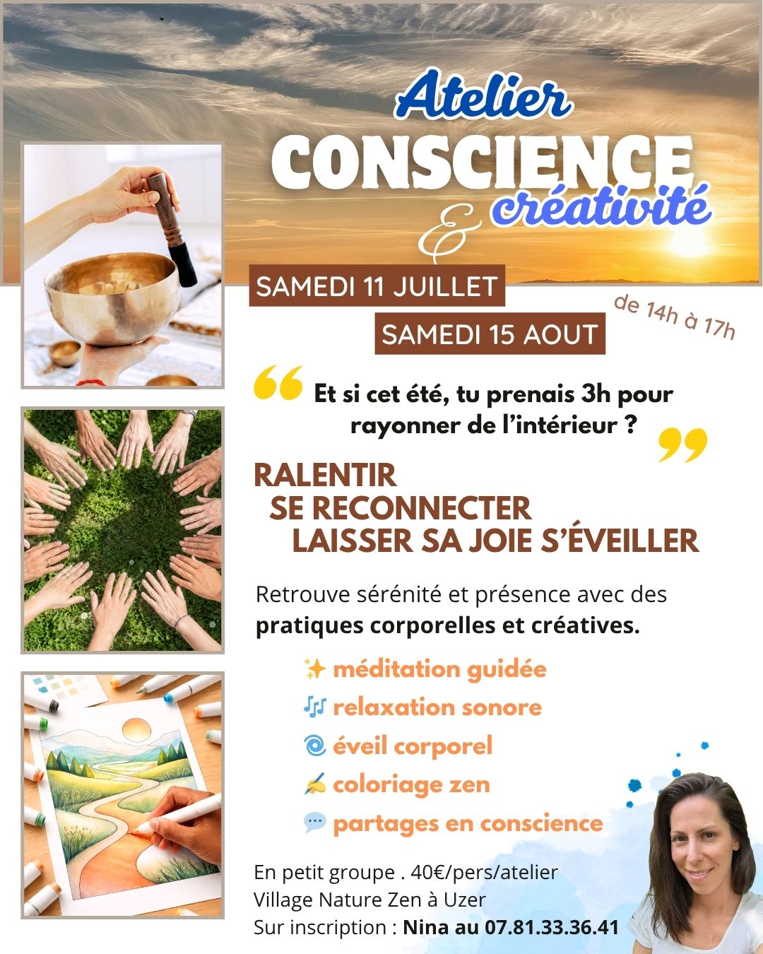 Atelier conscience & créativité : l'été de la joie