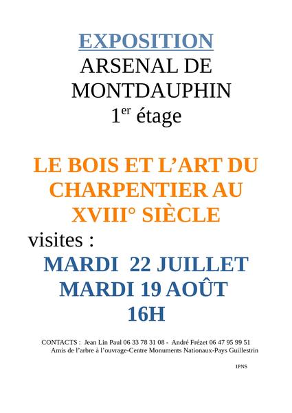 Exposition - Le bois et l'art du charpentier du 18ème siècle_Mont-Dauphin