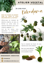 Je crée mon kokédama - atelier créatif et... Du 6 janv au 28 déc 2024