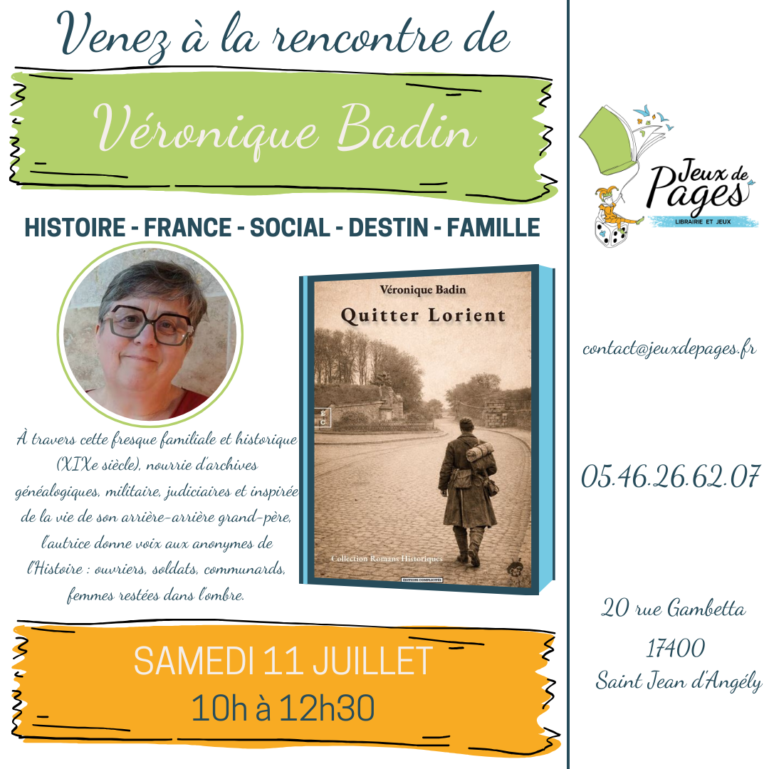 Dédicace avec Véronique Badin
