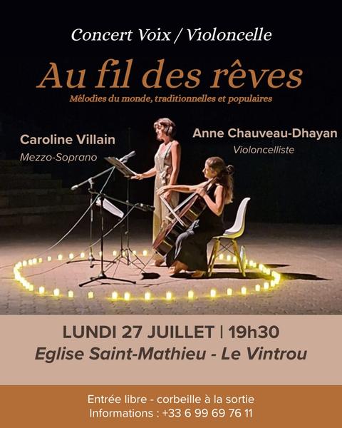 Concert Voix & Violoncelle