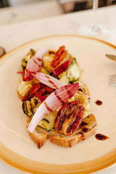 Une tartine salée.