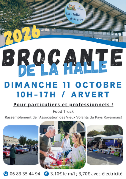 Brocante de la Halle octobre 2026