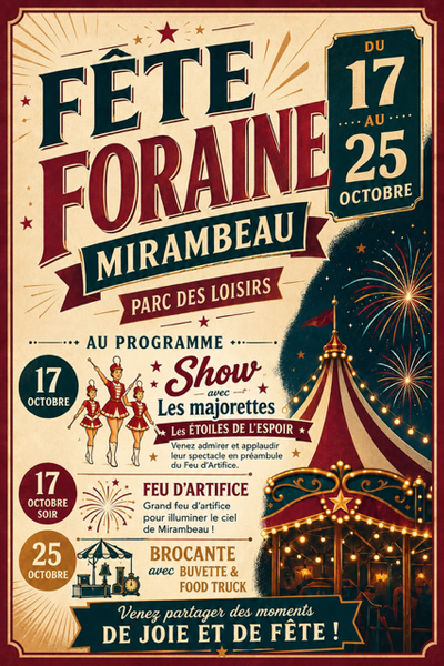 Fête foraine de Mirambeau
