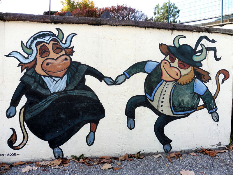 Art Vache : La Danse du Jumelage