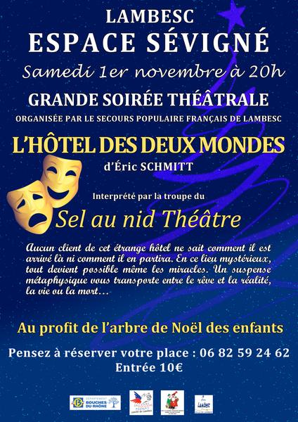 ANNULATION - Pièce de théâtre "L'hôtel des deux mondes"