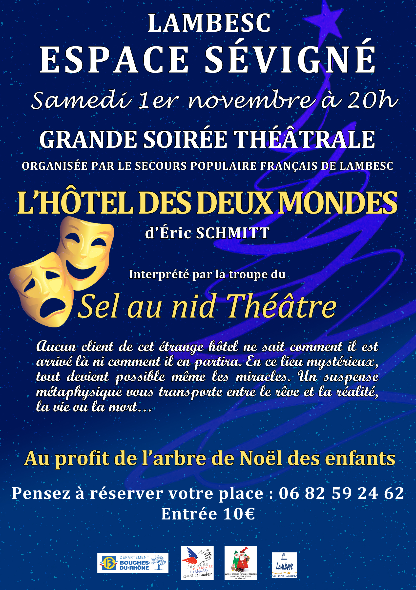 ANNULATION - Pièce de théâtre "L'hôtel des deux mondes"