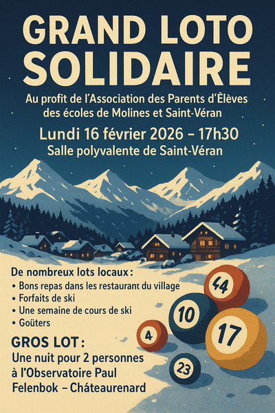 Grand Loto Solidaire_Saint-Véran - © Mairie de Saint-Véran