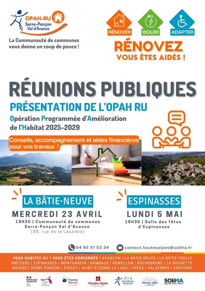 Réunion publique Habitat - Lancement de l'OPAH-RU_La Bâtie-Neuve - © CCSPVA