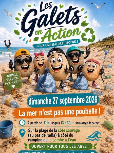 Les Galets en action - Nettoyage de la Côte Sauvage