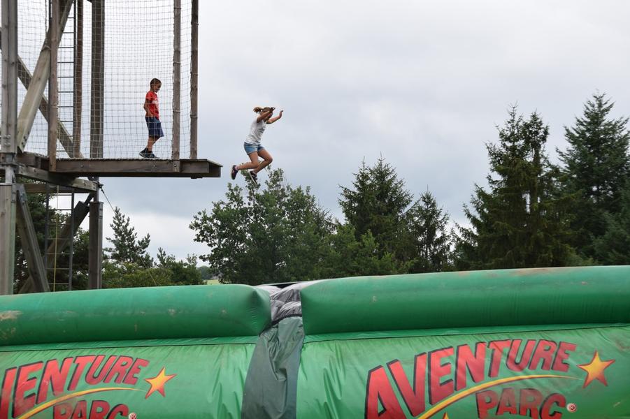 Saut air bag Aventure Parc