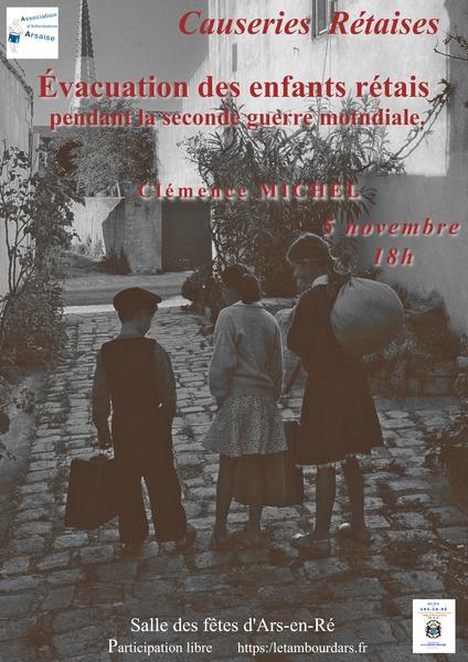 Causeries rétaises - Évacuation des enfants rétais pendant la Seconde Guerre mondiale