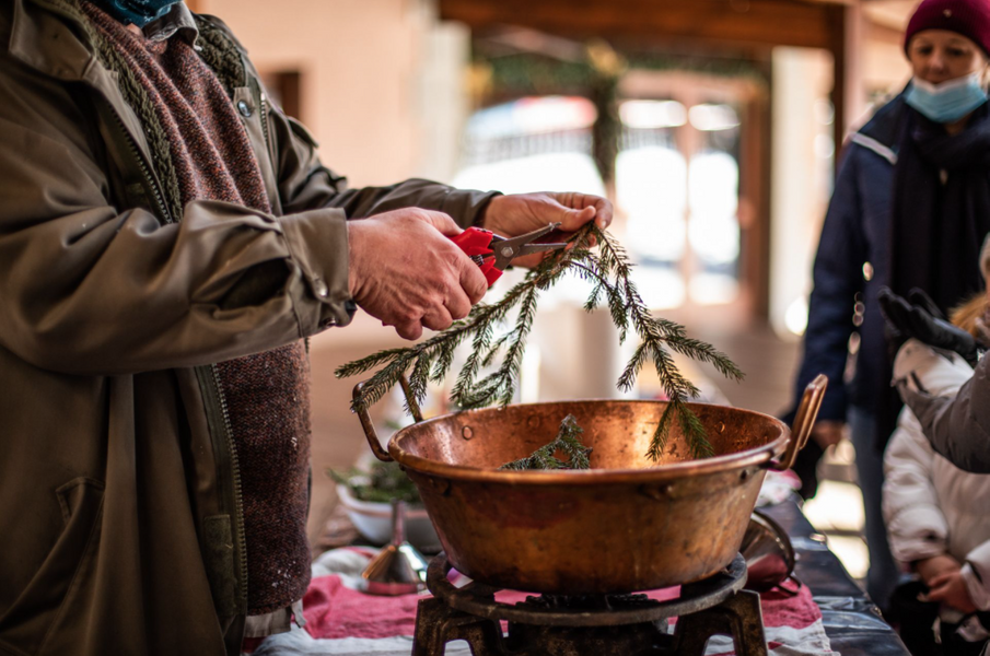 Gathering and making a grandmother's remedy