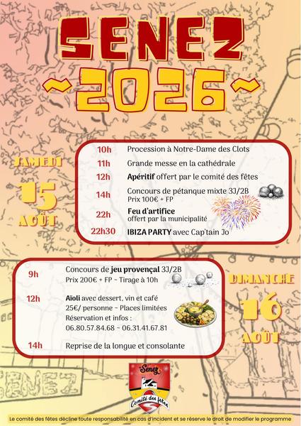 Fête patronale de Senez