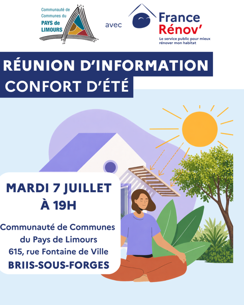 Réunion d’information confort d’été, Alec Ouest Essonne, Briis-sous-Forges