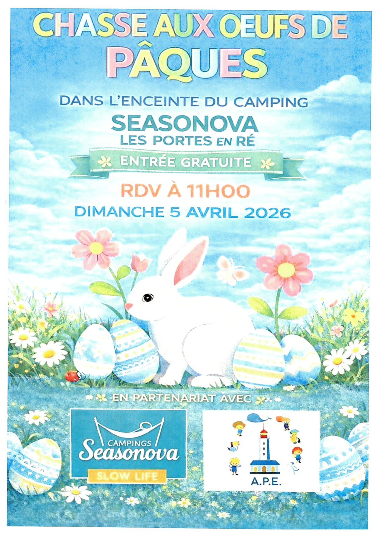 Chasse aux œufs de pâques